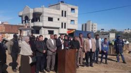 صورة من المؤتمر الصحفي لبلدية الزوايدة