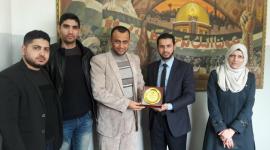 التحمع الاعلامي في زيارة لجامعة الاقصى