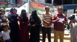 أسرى محررون خلال المؤتمر