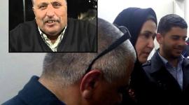 جانب من اعتصام نجاة ابو بكرة في المجلس التشريعي (في الإطار صورة النائب خريشة)