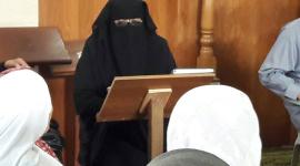 الأخت "منى الحرازين" زوجة الشهيد حسين المملوك أحد شهداء العدوان الأخير على قطاع غزة