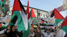 العمل النسائي تشارك في مسيرة تضامناً للقدس