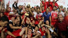 فرحة لاعبي الأهلي بلقب كأس السوبر