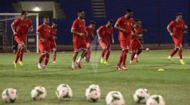 جانب من تدريبات المنتخب الوطني