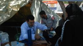 خيمة التضامن في ساحة الجندي المجهول بغزة