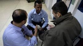 خلال زيارة الصليب الأحمر لأحد المعتقلين في سجن نفحة