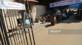 اعتصام الصليب خيمة ماهر الاخرس في غزة