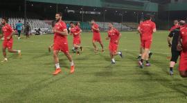 جانب من تدريبات المنتخب الوطني إستعداد للمباراة