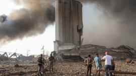  مرفأ #بيروت جراء الانفجار الضخـم (13)