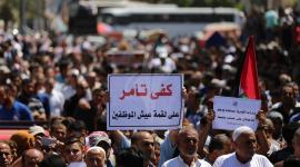 الاحتجاجات أمام مقر الأونروا رفضاً للتقليصات ‫(42664451)‬ ‫‬.JPG