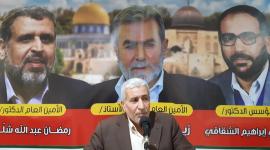 الجهاد تنظم حفل لتقبل التهاني والتبريكات بانتخاب أمينها العام ومكتبها السياسي في مخيم الرشيدية