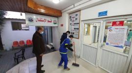 اضرار مستشفى الدرة للاطفال جراء استهداف الاحتلال لأرض خالية بجوار المستشفى
