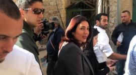 ريغيف خلال جولتها الاستفزازية في القدس المحتلة