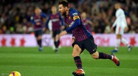 ليونيل ميسي نجم برشلونة الأسباني