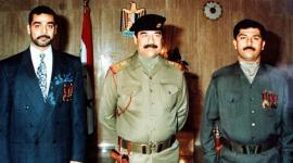 صدام حسين وابناؤه 