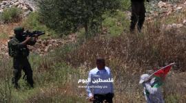 مسيرة سلمية ضد التوسع الإستيطاني ومصادرة الأراضي في قرية قوصين غرب نابلس (11)