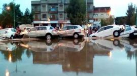 الامطار تغرق مدينة جزائرية