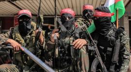 الجبهة الديمقراطية تنظم عرضاً عسكرياً في ذكرى انطلاقتها (13).JPG