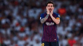 ليونيل ميسي نجم برشلونة الأسباني