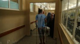 مصابين مسيرة العودة داخل قسم قسم الأشعة ‫(42336773)‬ ‫‬.JPG