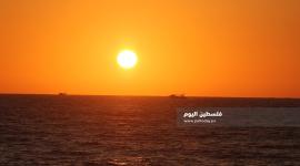 ‏‏‏‏منظر خلاب مع غروب الشمس غرب غزة  (4).JPG