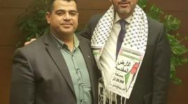 وزير الشباب والرياضة التركي محمد قصاب أوغلو عضو المجلس الأعلى للشباب والرياضة الفلسطيني عبد السلام هنية