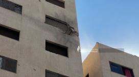استهداف في مدينة غزة لسطح منزل محيط مطعم بالميرا في حي الرمال الشمالي