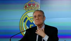 رئيس نادي ريال مدريد فلورنتينو بيريز