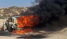 استهداف سيارة مدنية بغزة