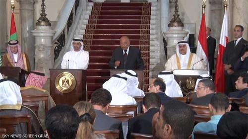 وزراء خارجية الدول الأربعة المقاطعة لقطر