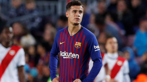 كوتينيو يصعق برشلونة مرة أخري
