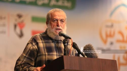 أمين سر المكتب السياسي لحركة الجهاد الإسلامي في فلسطين الشيخ نافذ عزام