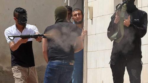 جانب من الاشتباكات في مخيم جنين