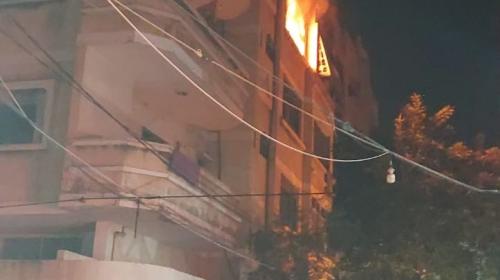 حريق جباليا اليوم الخميس 17-11-2022