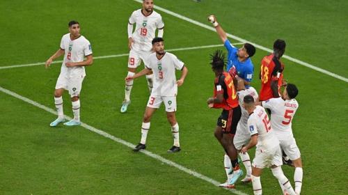 الهدف الأول للمغرب في شباك بلجيكا في مونديال قطر