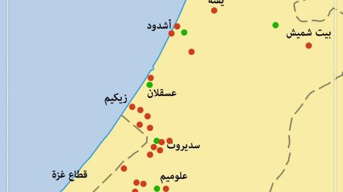 خارطة صواريخ المقاومة التي ضربت القدس وتل ابيب.jpg