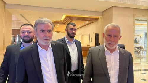 وفد حركة الجهاد الإسلامي برئاسة الأمين العام للحركة زياد النخالة ينهي لقاءاته مع المسؤولين المصريين (2).jpeg