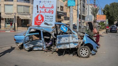 إحصائية حوادث السير في غزة خلال الـ 24 ساعة الماضية