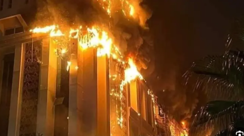 حريق مدرية أمن الإسماعلية.PNG