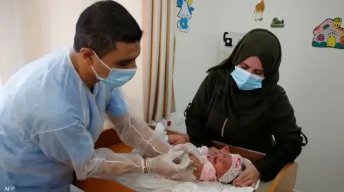 شلل الأطفال في غزة