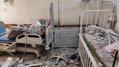 دمار مستشفى كمال عدوان