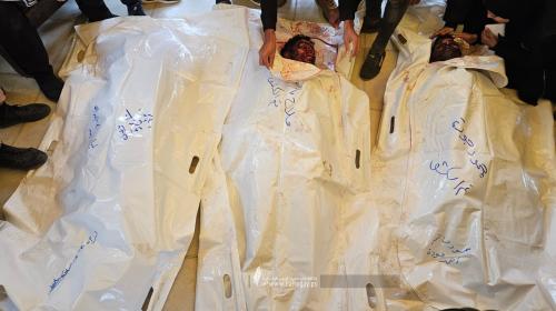 تشييع ٥ شهداء من داخل مجمع ناصر الطبي بمدينة خان يونس جنوبي قطاع غزة (13).jpeg
