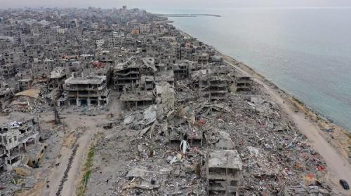 صورة للدمار بمدينة غزة من الجو