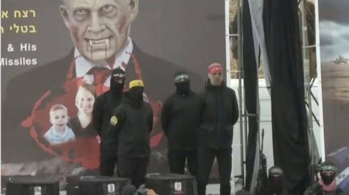 مشاهد من تسليم جثث "الإسرائيليين"