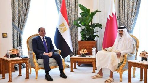 السيسي وأمير قطر