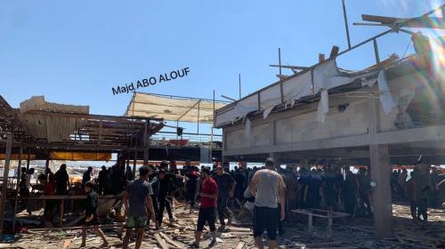 قصف كافيتريا الباقة