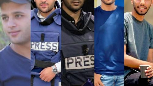 ارتقاء 5 صحفيين باستهداف إسرائيلي متعمد غرب غزة