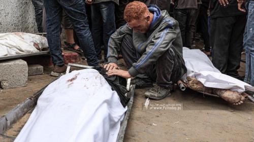 وداع شهداء من منتظرين المساعدات وقصف خيام النازحين بمدينة غزة (8).jpeg