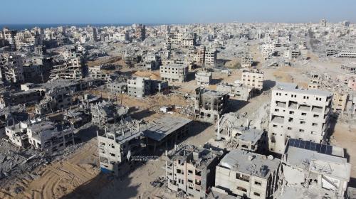 صور جوية تظهر الدمار في مدينة غزة (1)