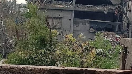 انهيار منزل في حي التفاح شرق مدينة غزة